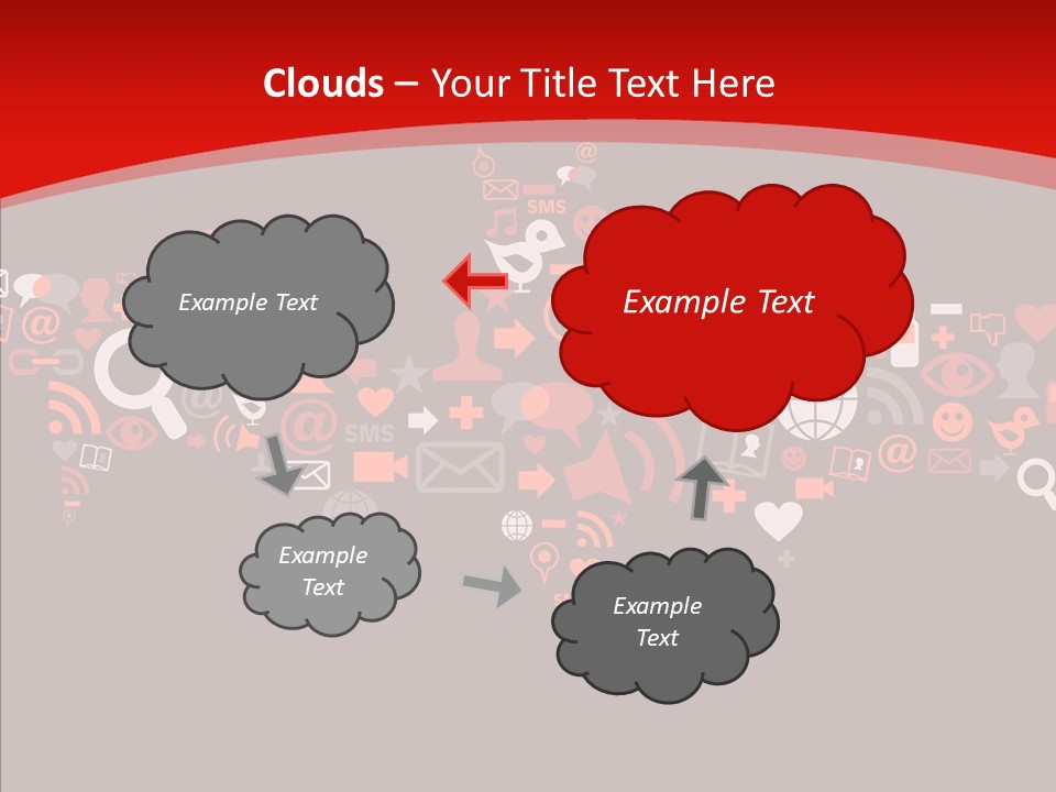 Social Halloween Individuality PowerPoint Template