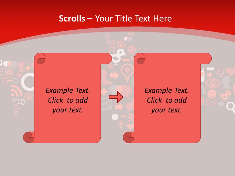 Social Halloween Individuality PowerPoint Template