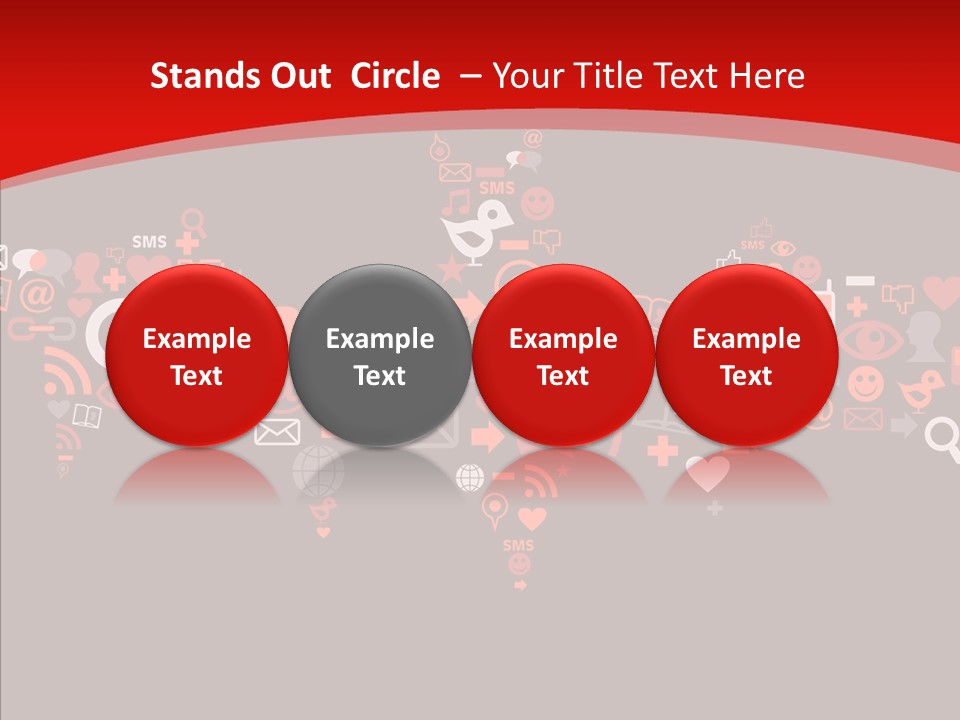 Social Halloween Individuality PowerPoint Template