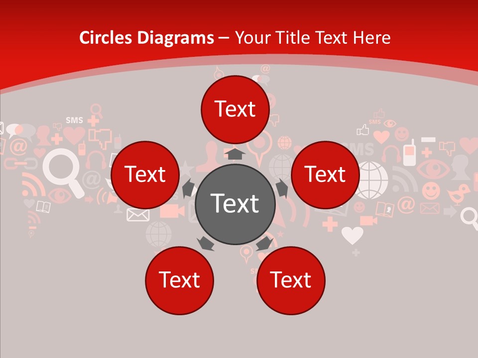 Social Halloween Individuality PowerPoint Template