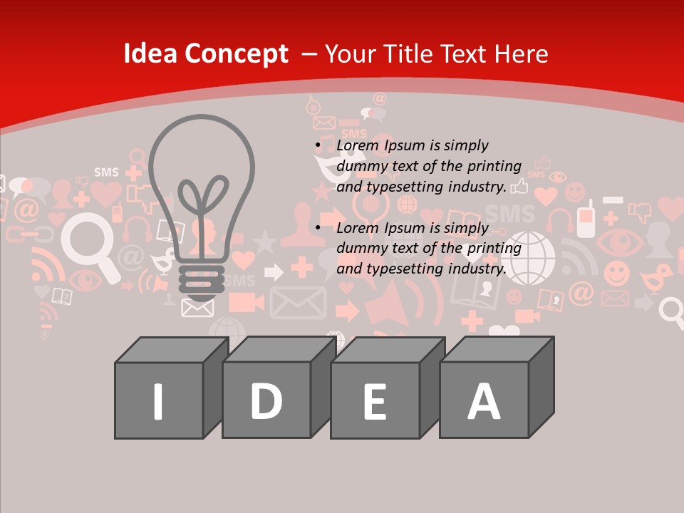 Social Halloween Individuality PowerPoint Template