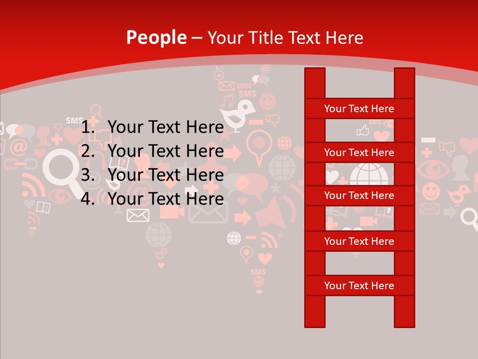 Social Halloween Individuality PowerPoint Template