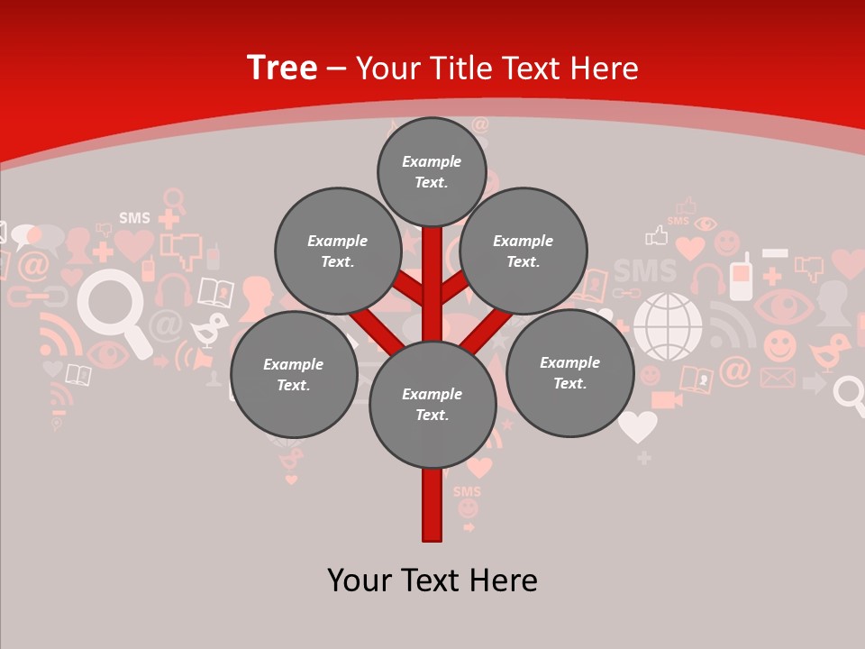 Social Halloween Individuality PowerPoint Template