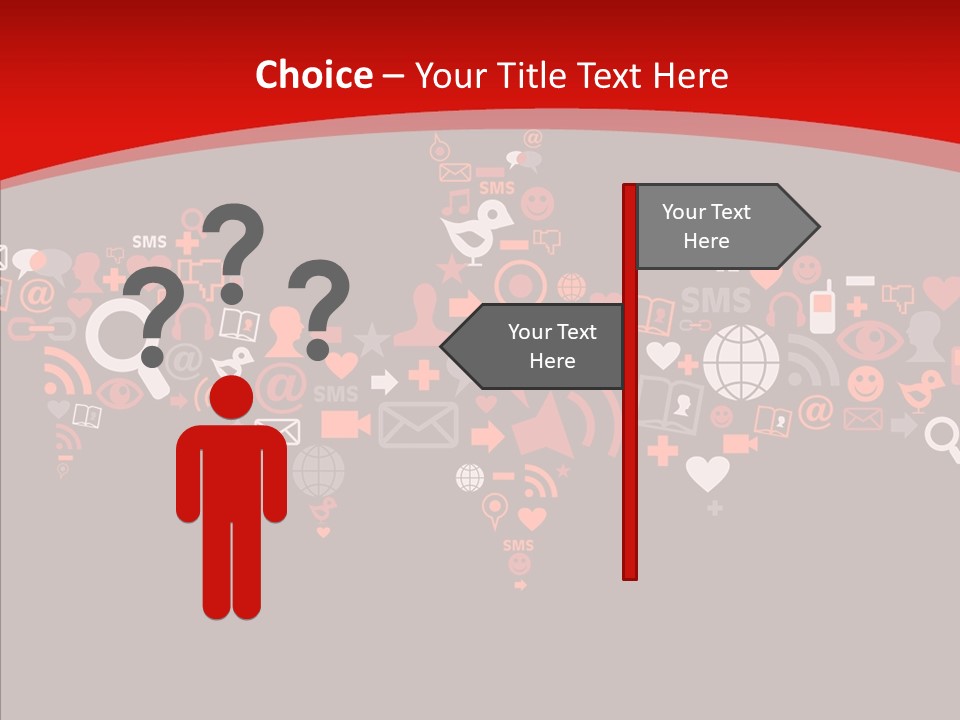 Social Halloween Individuality PowerPoint Template