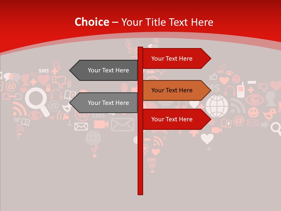 Social Halloween Individuality PowerPoint Template