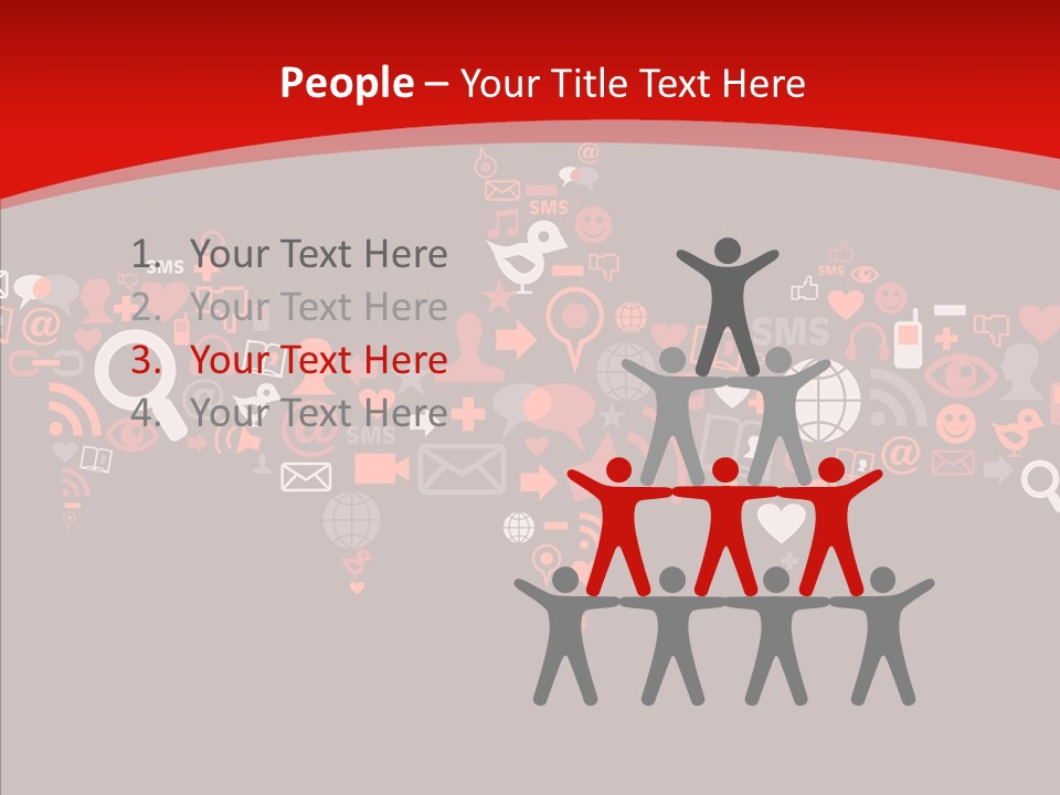 Social Halloween Individuality PowerPoint Template