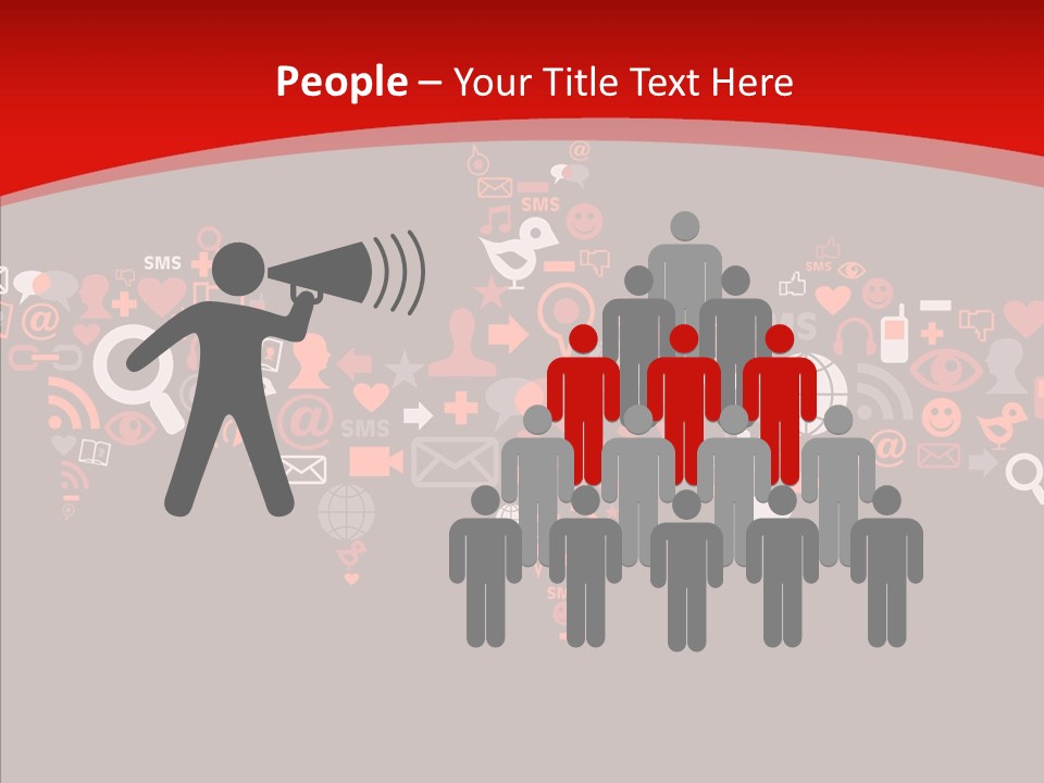 Social Halloween Individuality PowerPoint Template