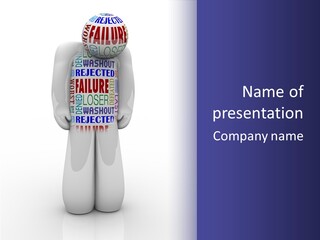 Alone Rejection Unacceptable PowerPoint Template