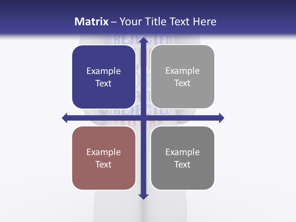 Alone Rejection Unacceptable PowerPoint Template
