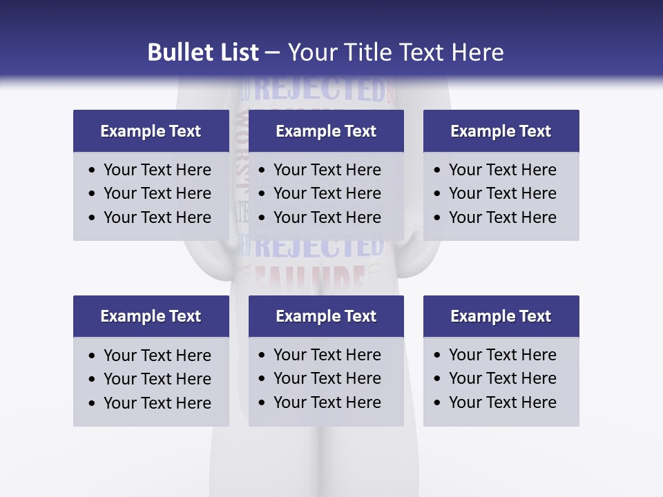 Alone Rejection Unacceptable PowerPoint Template