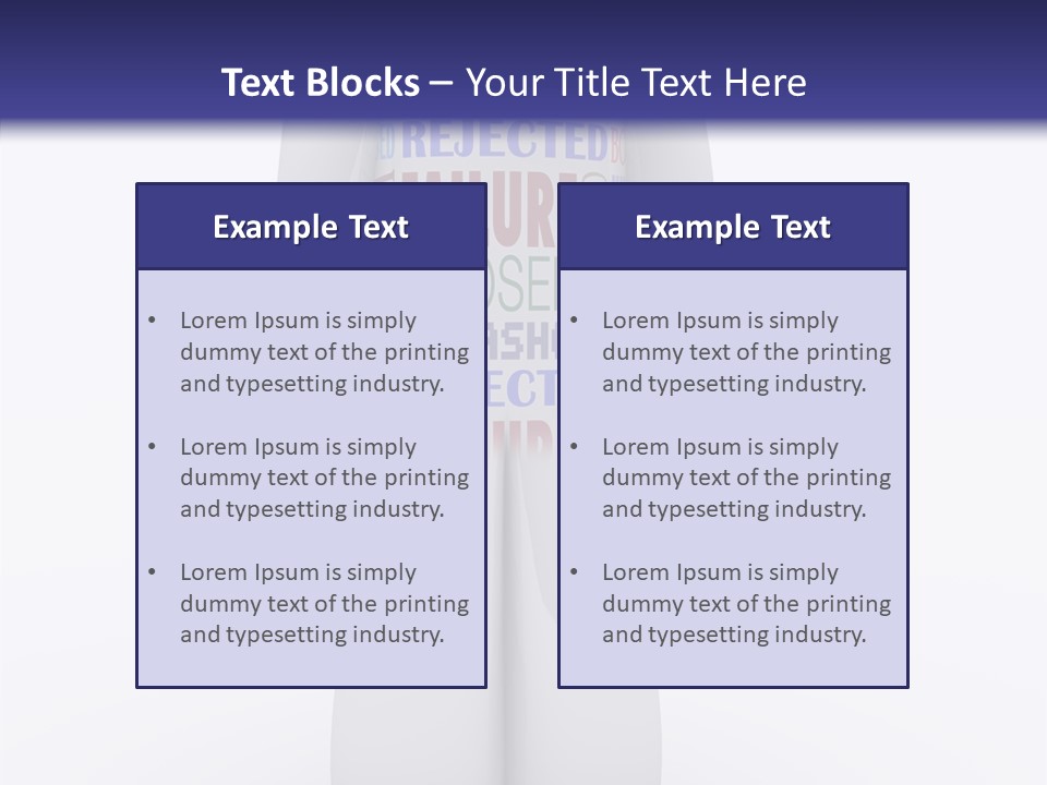 Alone Rejection Unacceptable PowerPoint Template