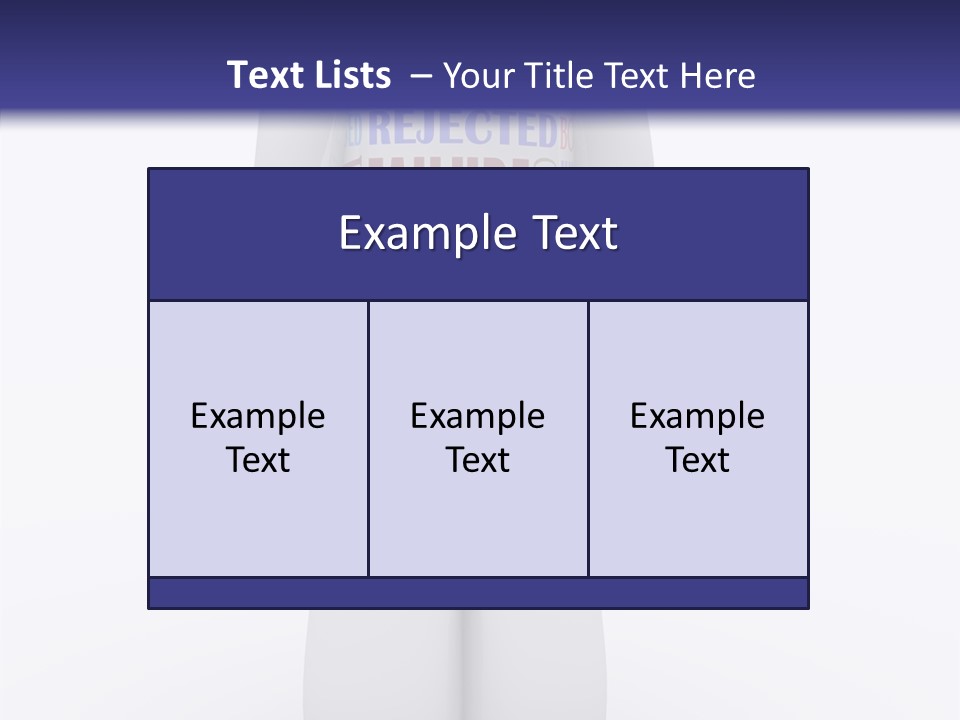 Alone Rejection Unacceptable PowerPoint Template