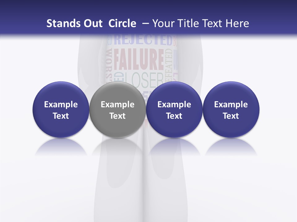 Alone Rejection Unacceptable PowerPoint Template