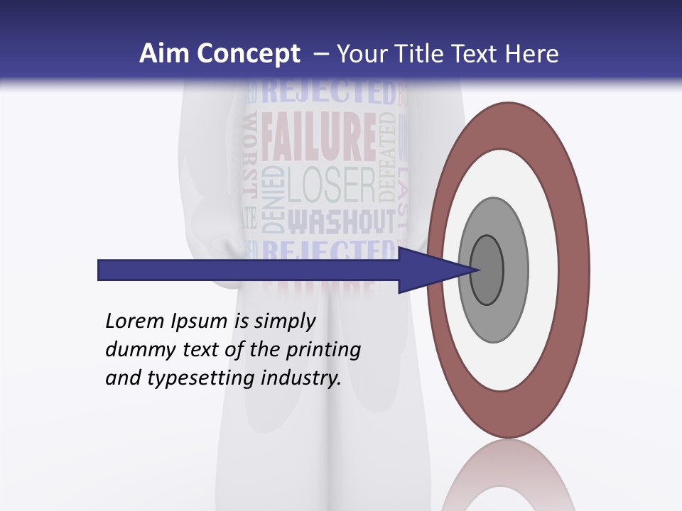 Alone Rejection Unacceptable PowerPoint Template