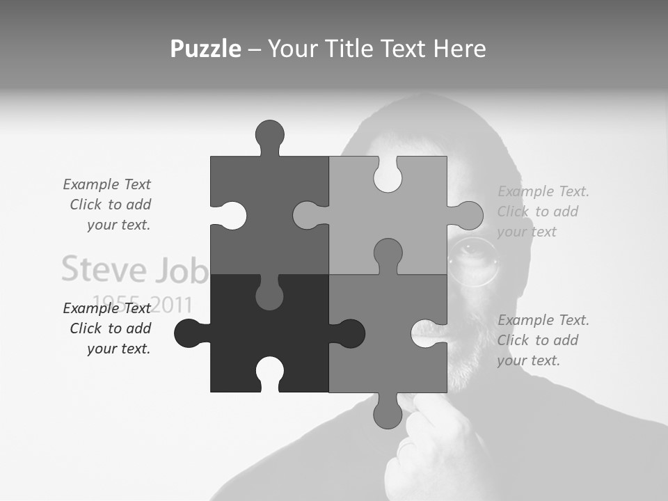 Jobs Mac Died PowerPoint Template