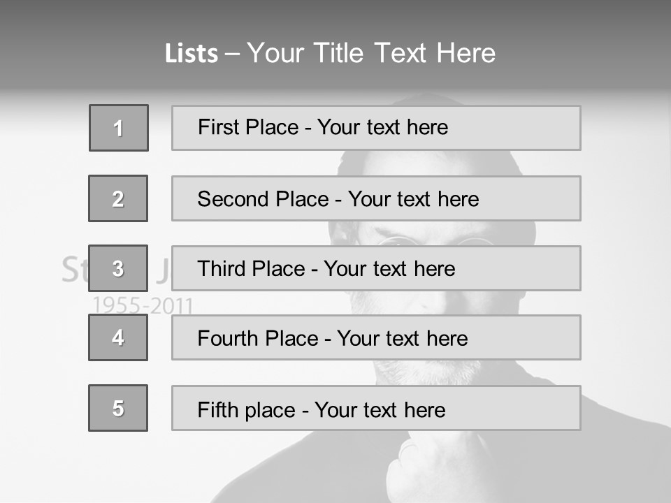 Jobs Mac Died PowerPoint Template