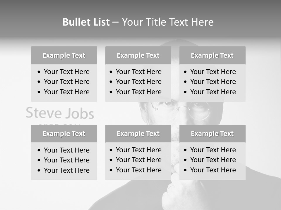 Jobs Mac Died PowerPoint Template