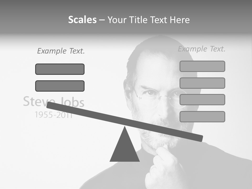 Jobs Mac Died PowerPoint Template