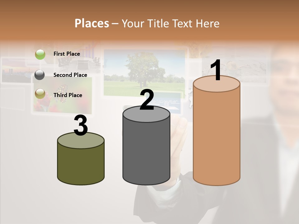 Female Lips Lady PowerPoint Template