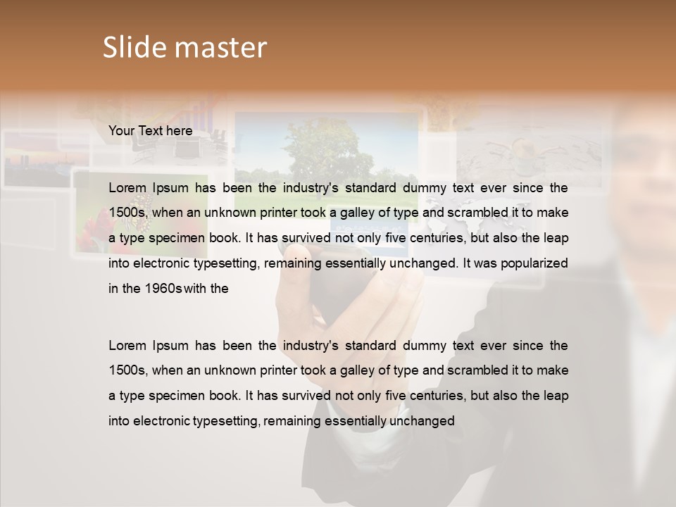 Female Lips Lady PowerPoint Template