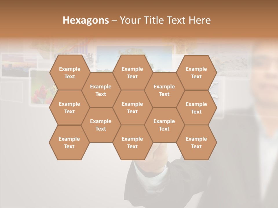 Female Lips Lady PowerPoint Template