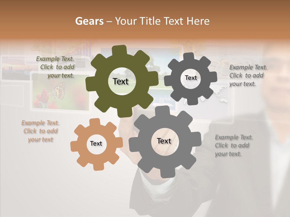 Female Lips Lady PowerPoint Template