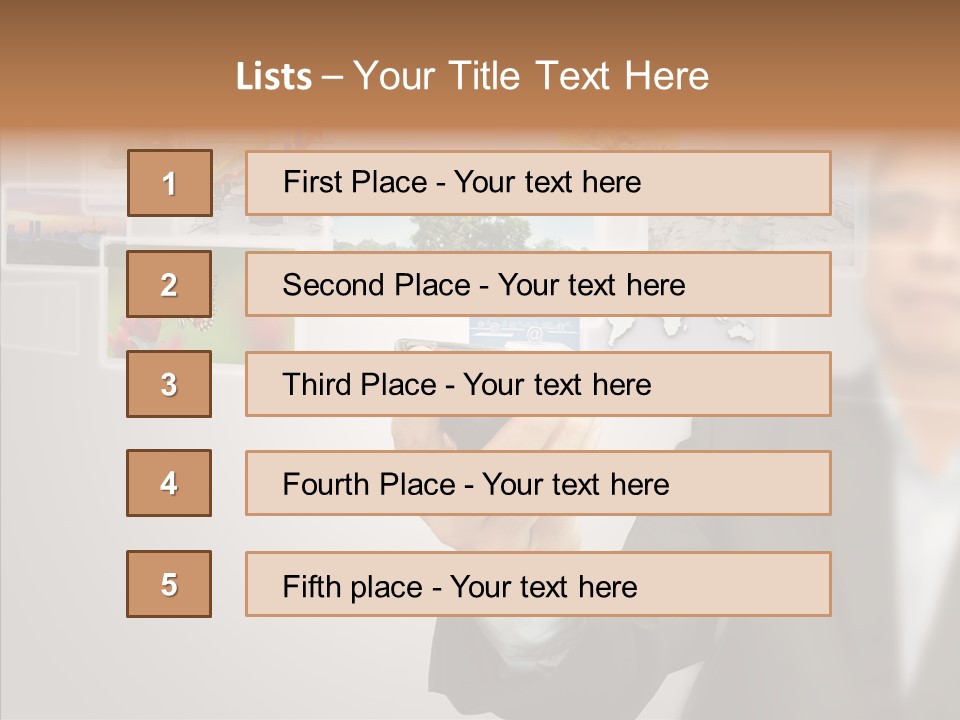 Female Lips Lady PowerPoint Template