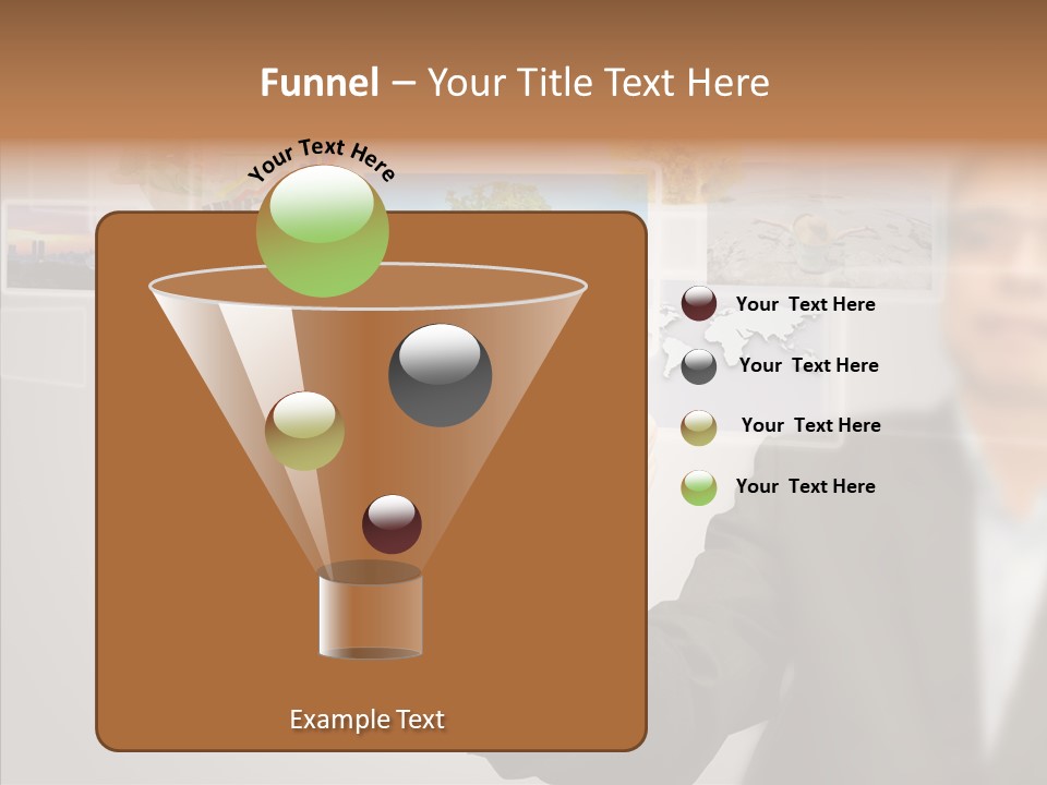 Female Lips Lady PowerPoint Template