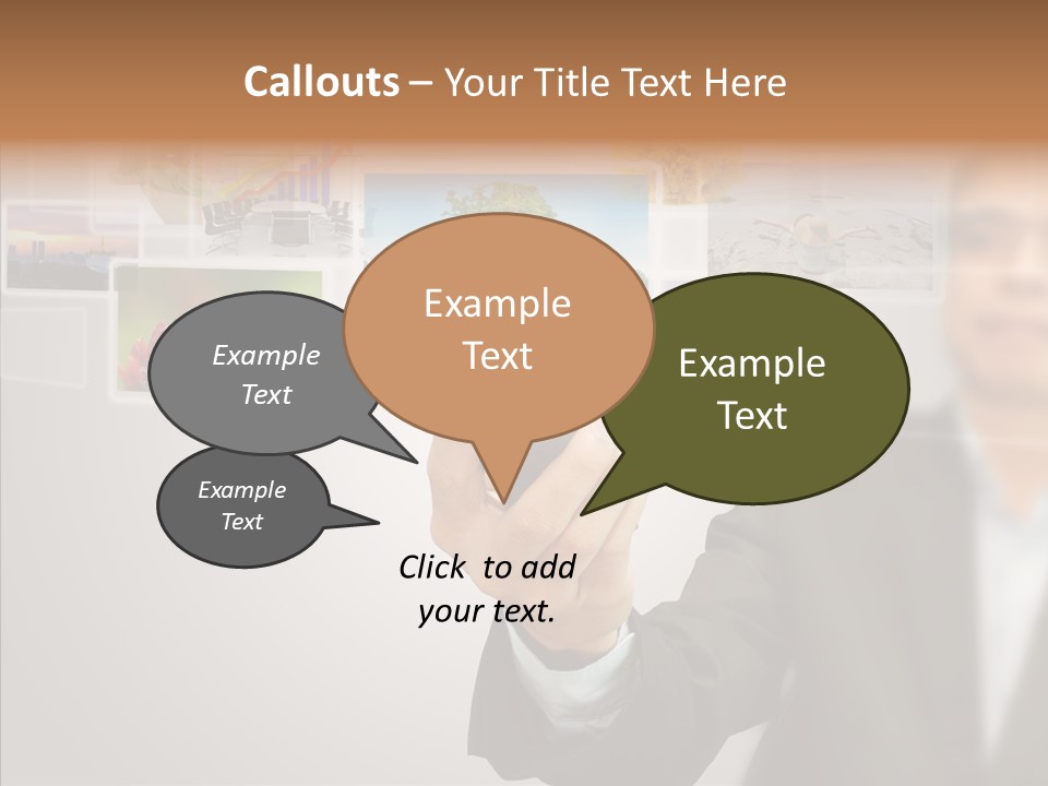 Female Lips Lady PowerPoint Template