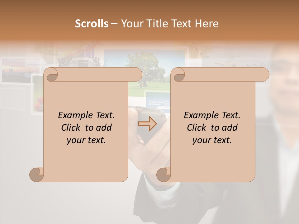 Female Lips Lady PowerPoint Template