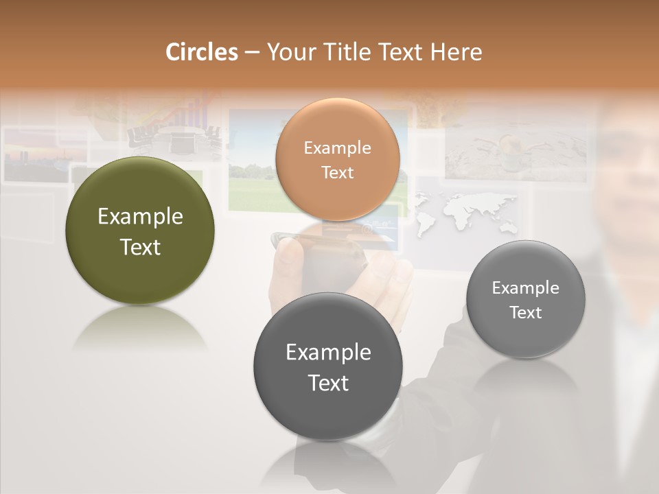 Female Lips Lady PowerPoint Template