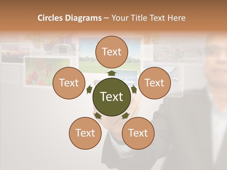 Female Lips Lady PowerPoint Template