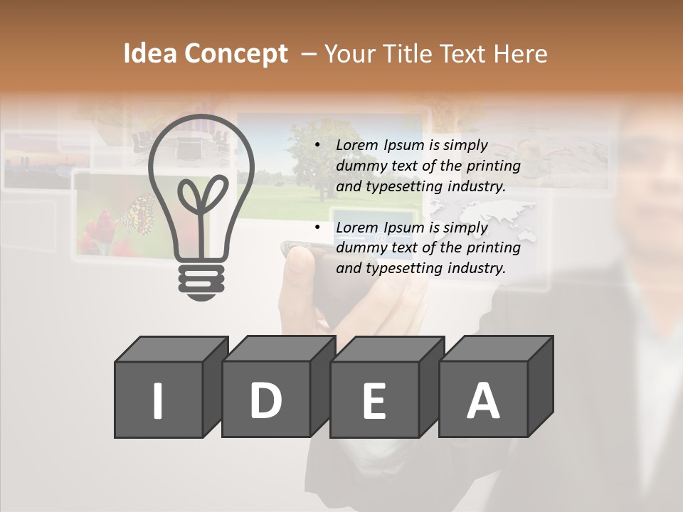 Female Lips Lady PowerPoint Template