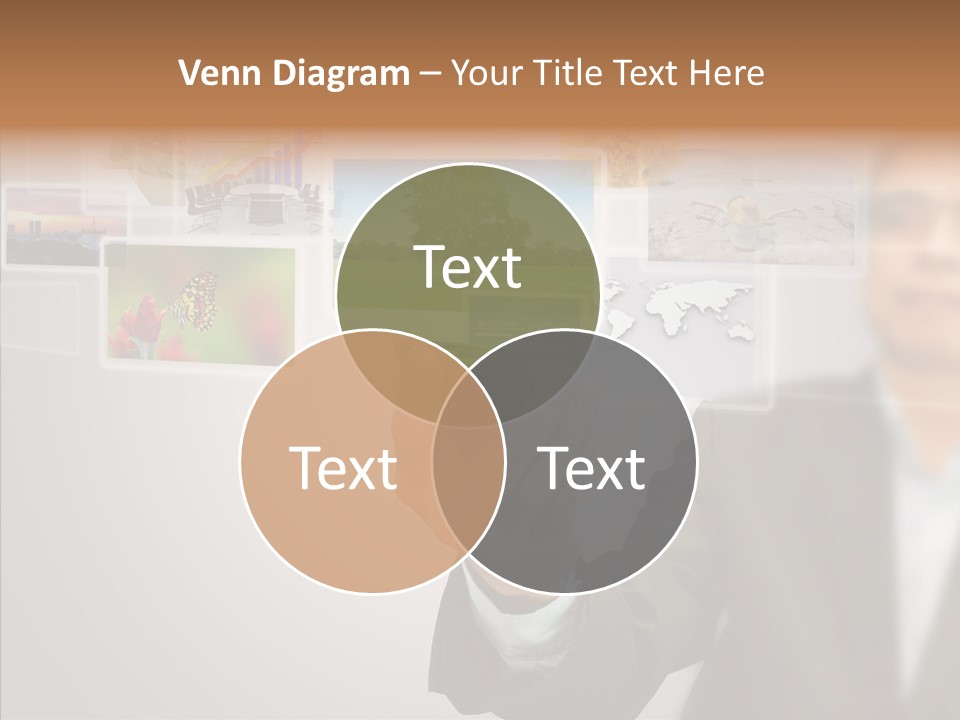 Female Lips Lady PowerPoint Template