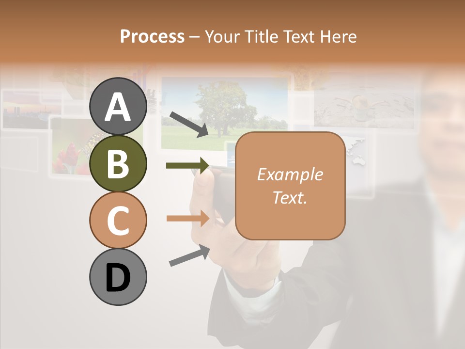 Female Lips Lady PowerPoint Template