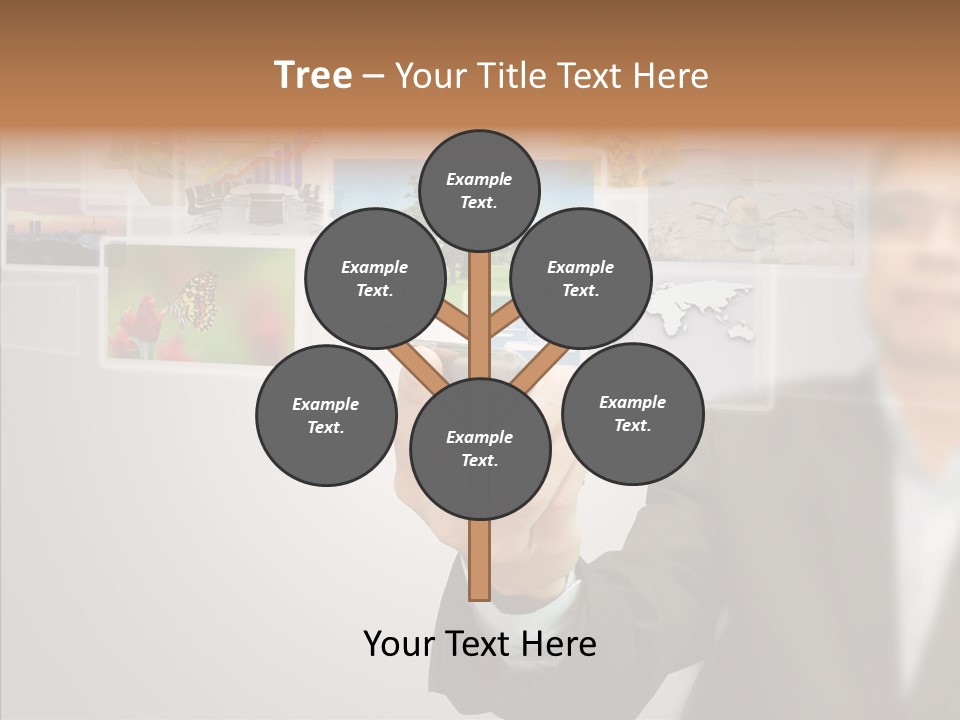 Female Lips Lady PowerPoint Template