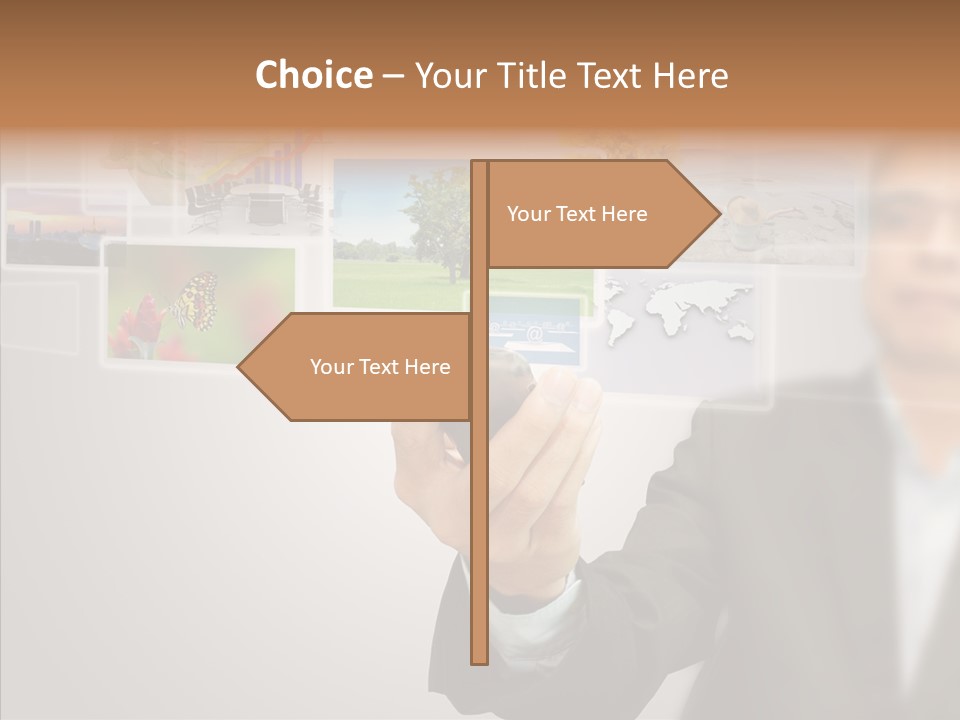 Female Lips Lady PowerPoint Template