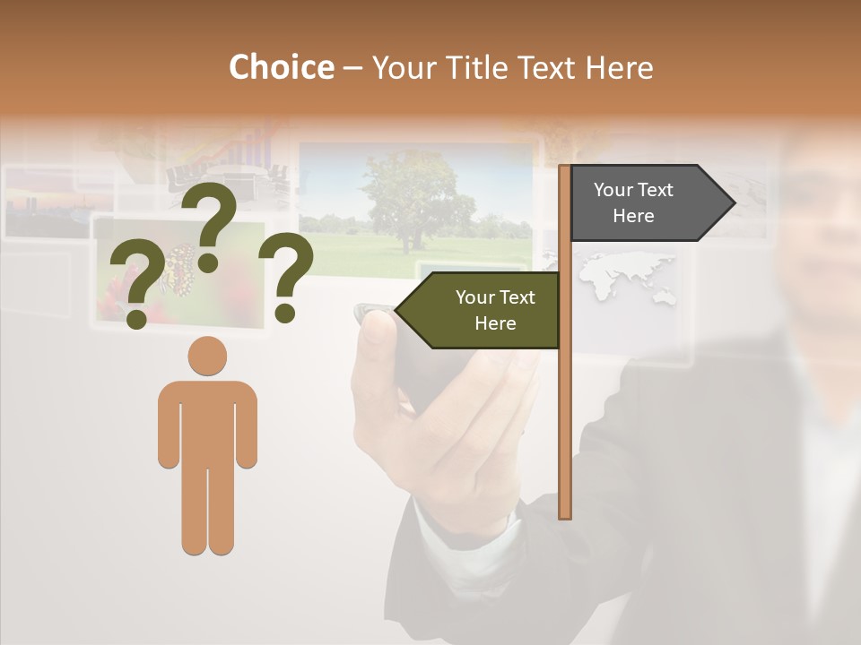 Female Lips Lady PowerPoint Template