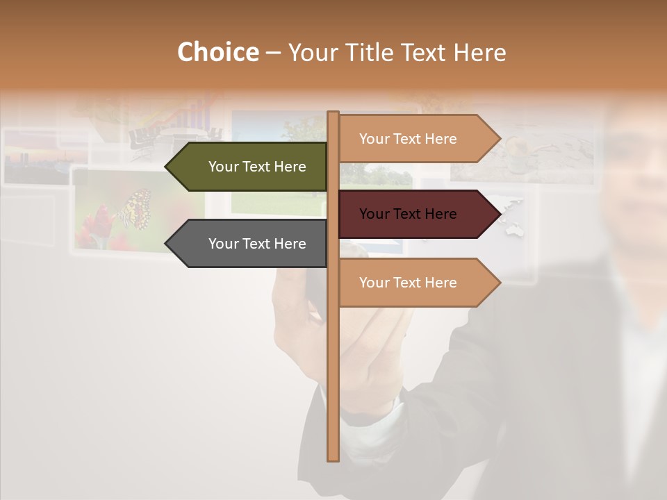 Female Lips Lady PowerPoint Template