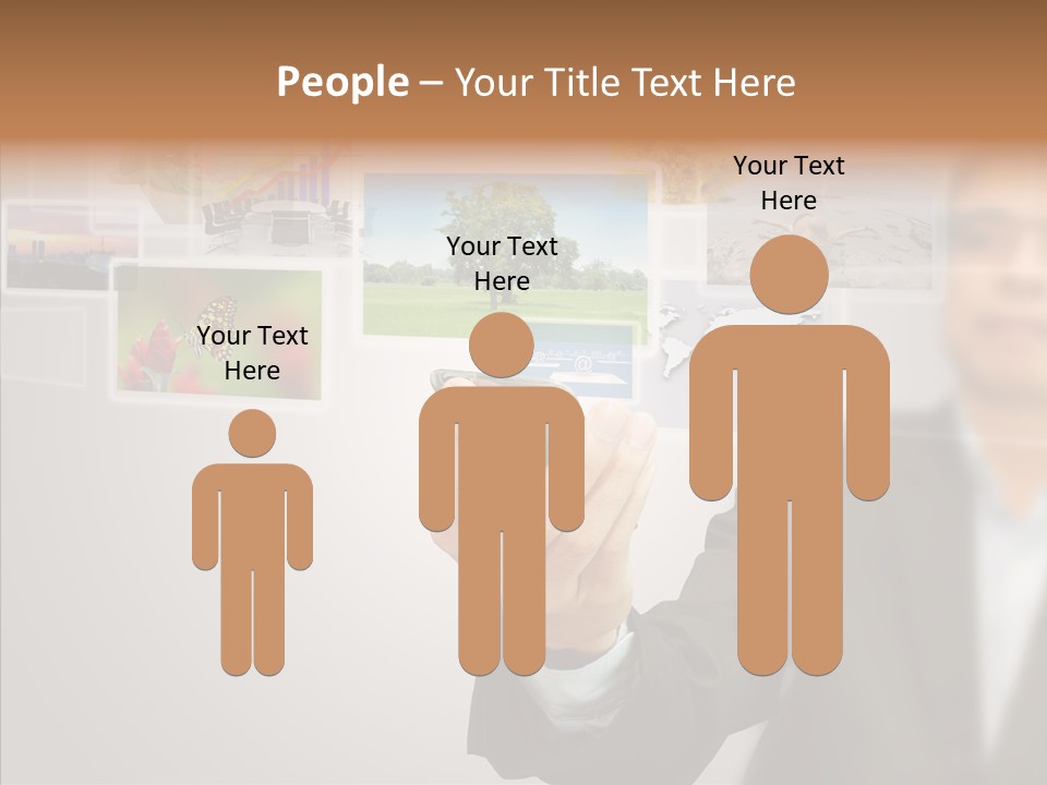 Female Lips Lady PowerPoint Template