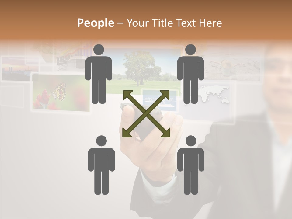 Female Lips Lady PowerPoint Template