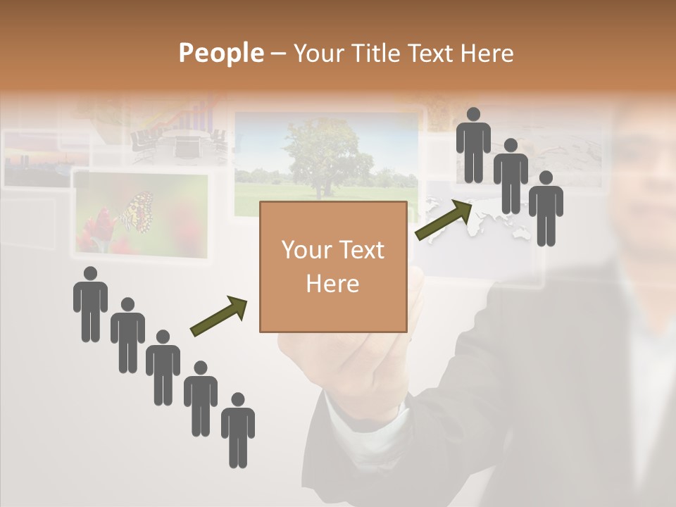 Female Lips Lady PowerPoint Template