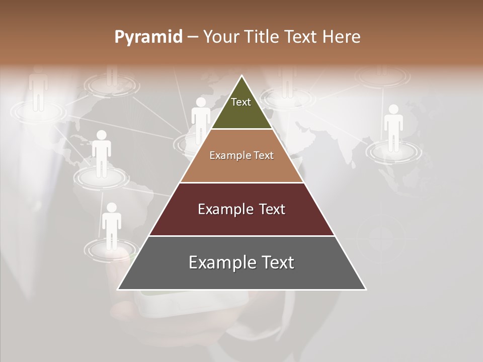 People Phone Notebook PowerPoint Template