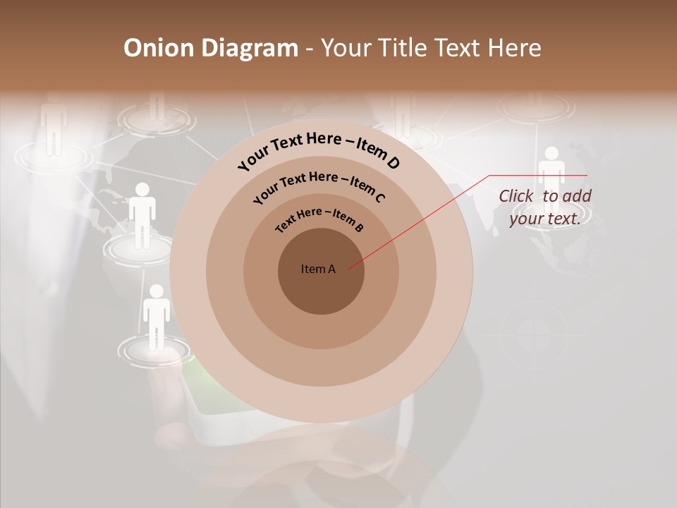 People Phone Notebook PowerPoint Template