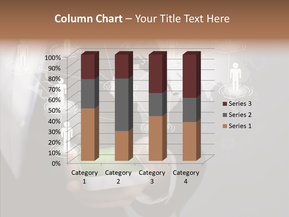 People Phone Notebook PowerPoint Template