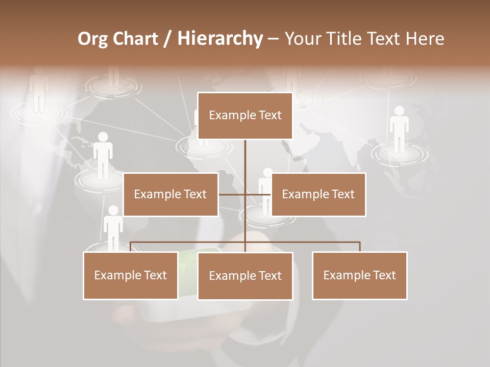 People Phone Notebook PowerPoint Template