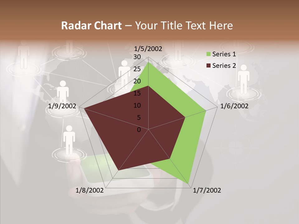 People Phone Notebook PowerPoint Template