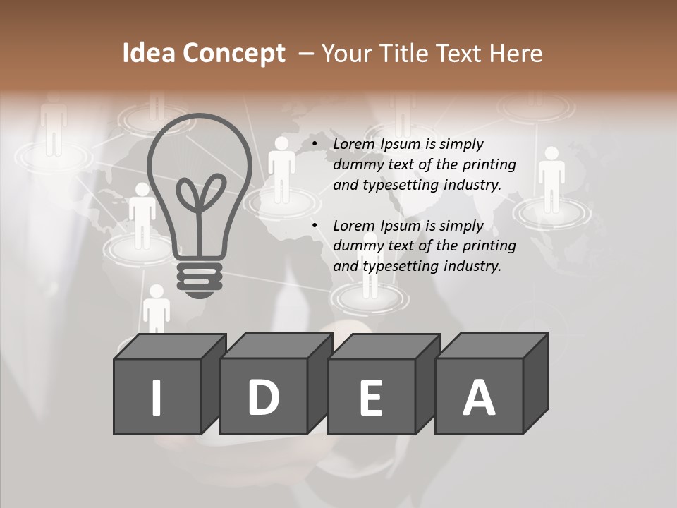 People Phone Notebook PowerPoint Template