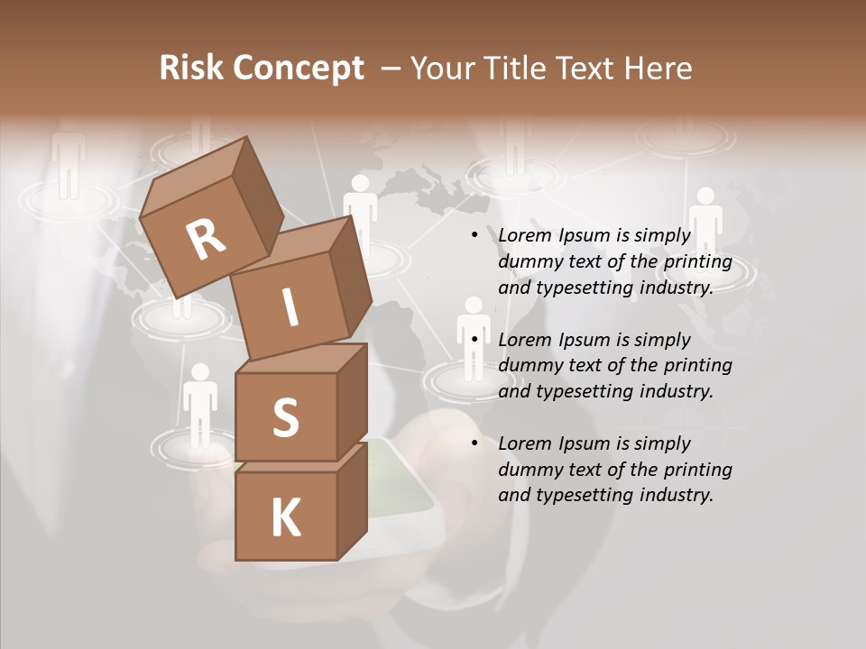 People Phone Notebook PowerPoint Template