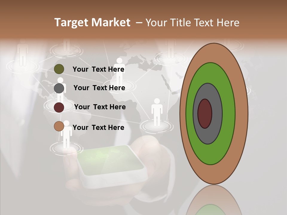 People Phone Notebook PowerPoint Template